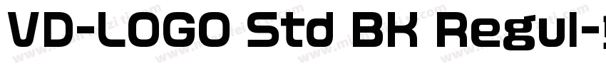 VD-LOGO Std BK Regul字体转换